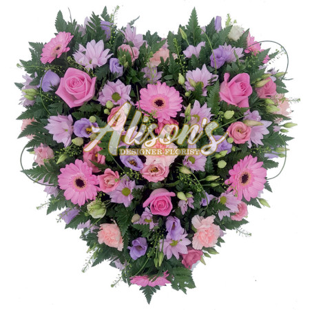 Open design heart - pink