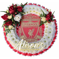 Wreath with Liverpool Plaque in middle Wreath with Liverpool Plaque in middle