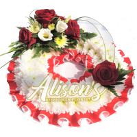 Red and White Wreath Red and White Wreath