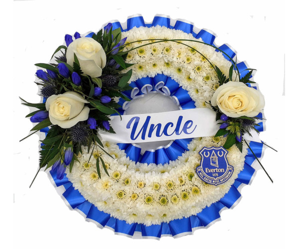 Massed Wreath - Everton Blue