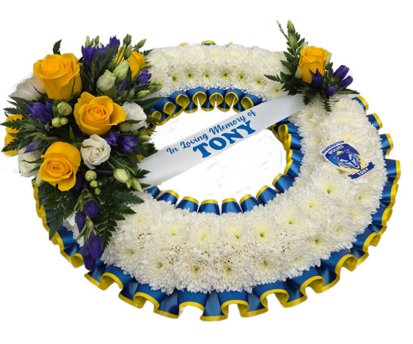 Warrington Wolves Rugby Wreath