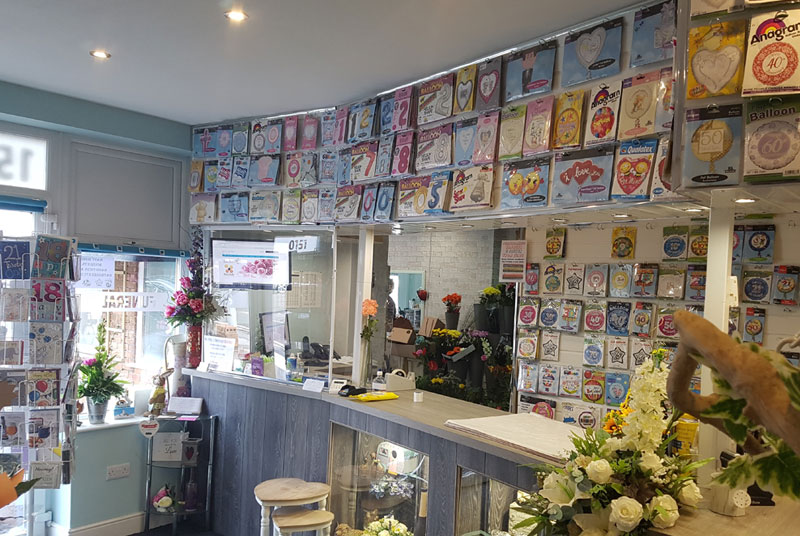 Inside shop
