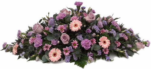 Lilac florist Choice Casket spray